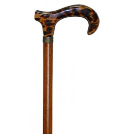 Cheetah cloth handle, brown beech wood