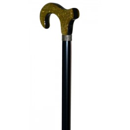 Gold glamour handle, black beech wood Gold glamour handle, black beech wood