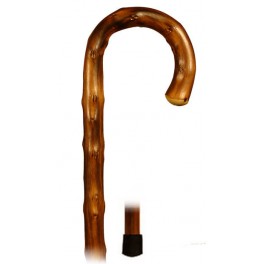 Curve chestnut flamed -congo-, rubber end