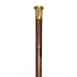 4 LEAVES octogonal gilded doublé handle, brown beech wood