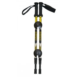 FOAM HANDLE trekking canes, yellow