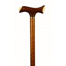 Mongoy handle with bone, silver ring, mongoy shaft