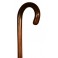 Ebony-makassar wood, one piece curved cane