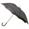 Paraguas de caballero con puño de metacrilato gris