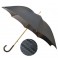 Paraguas de caballero con puño de metacrilato gris