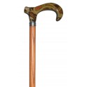 Orient cloth handle, orange waxed ash wood