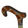 Tiger cloth handle, brown beech wood
