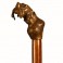 POINTER WITH DUCK, solid bronze