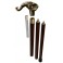 Duck brass handle, collapsible cane