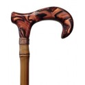 Brown methacrylate handle. bamboo