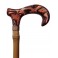 Brown methacrylate handle. bamboo