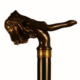 TORSO DE MUJER, con palo de haya lacado en negro TORSO DE MUJER, con palo de haya lacado en negro