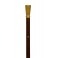 Octagonal gilded brass handle, beech wood shaft