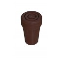 Brown rubber end 16 mm