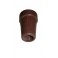 Brown rubber end 16 mm