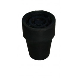 Black rubber end 19 mm