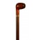 Collapsible cane with a heather pipe, stamina wood