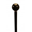 Bastón con bola de billar de 57mm, palo de haya negra
