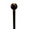 Real eight billiard ball, 57mm, black beechwood