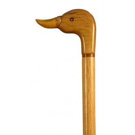 DUCK holm oak handle with beak in boxwood 