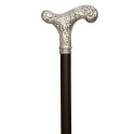 Big floral silver handle, 925