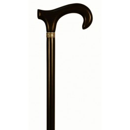 Ebony handle, silver ring, black beech wood shaft Ebony handle, silver ring, black beech wood shaft
